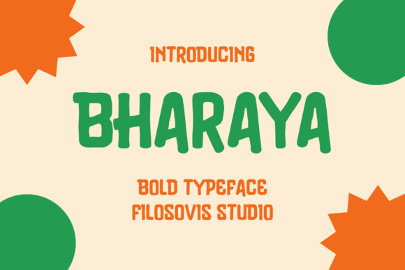 Discover Bharaya: A Font That Brings Playful Energy to Your Work