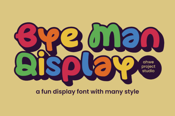 Discover Bye Man: A Bold Display Font for Creative Projects