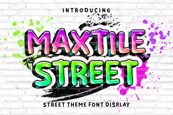 Maxtile Street: A Bold Display Typeface for Modern Projects