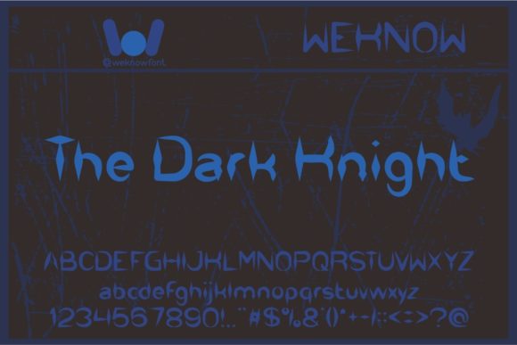 The Dark Knight: A Gothic Display Font for Bold Design
